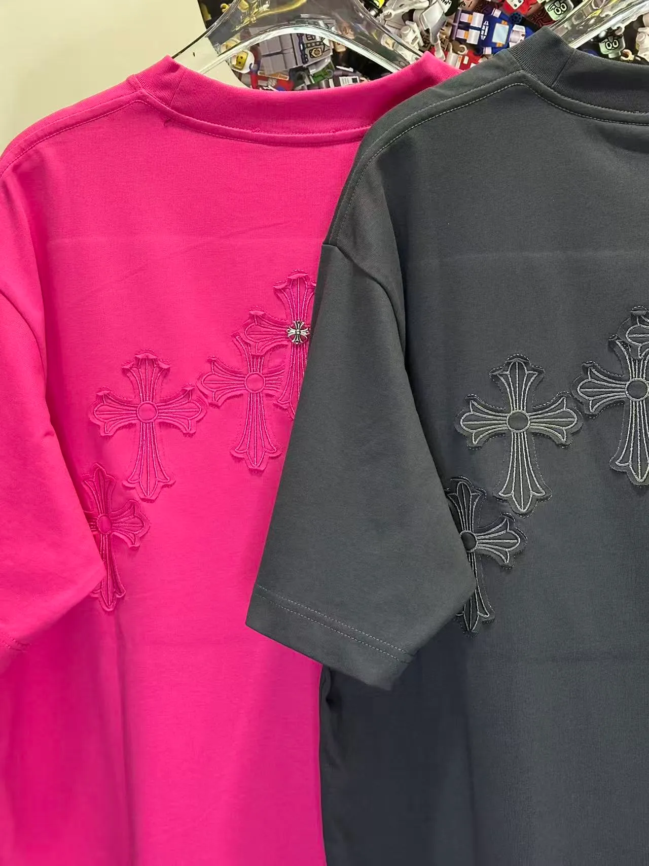 L 26876# 𝗖𝗵𝗿𝗼𝗺𝗲 𝗛𝗲𝗮𝗿𝘁𝘀 New Arrival Original ！ ： ➕100% 。 ： 🪡 ：White Black Gray Size：S XXL